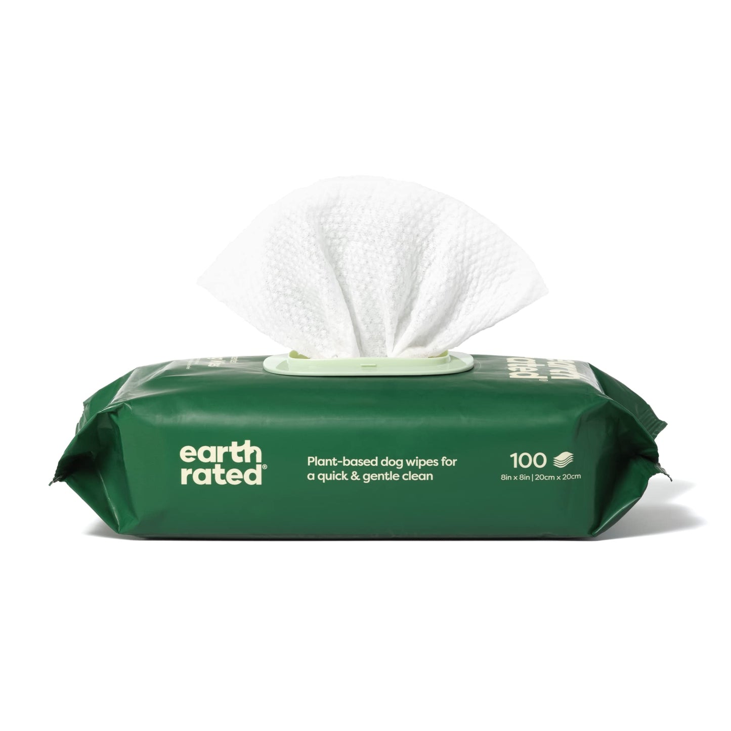 Earth Rated Dog Wipes, Hypoallergenic, Cleaning and Hydrating, for Grooming Paws, Body and Bums, Lavender Scented, 100 Count